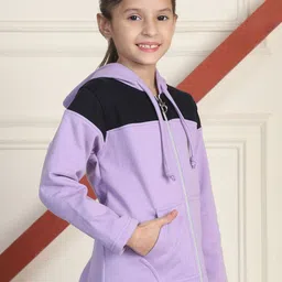 MINI & MING Girls Colourblocked Hooded Sweatshirt image 3