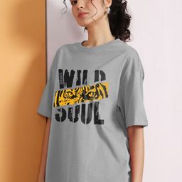 Leotude Women Printed Drop-Shoulder Sleeves Oversized T-shirt-picture-7