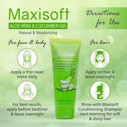 Maxisoft Winter Care Combo - Brightening Face Wash 100ml & Aloe Vera & Cucumber Gel image 3