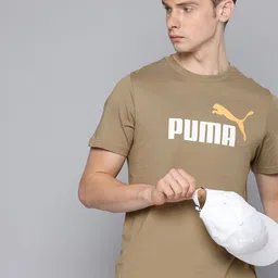 Puma Brand Logo Printed Pure Cotton T-shirt image 1