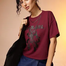 CORSICA Boxy Fit Graphic Printed T-shirt-image-27