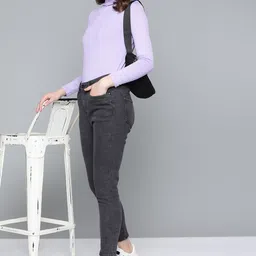 Harvard Women Black Skinny Fit High-Rise Stretchable Cropped Jeans image 3