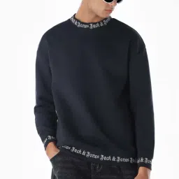 Jack & Jones Blue Oversized Sweatshirt-picture-28