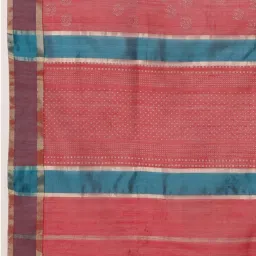 Fabindia Red Cotton Silk Blend Print Dupatta image 5