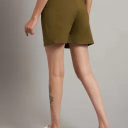 Brinns Olive Regular Fit Shorts image 4