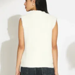 Showoffff Off White Regular Fit Top image 4