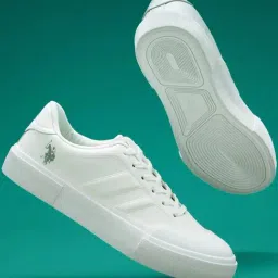 U.S. Polo Assn. Men's White Casual Sneakers-picture-33
