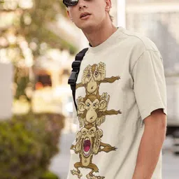 Edyssa Men Graphic Printed Round Neck Cotton Oversized T-shirt-picture-17