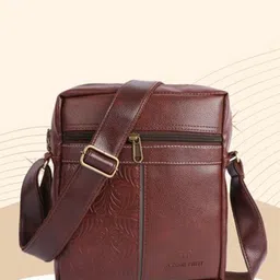 Fashion twist Unisex Textured Messenger Bag-picture-0