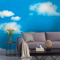 Jaamso Royals Blue & White Printed Self-Adhesive & Waterproof Wallpaper-picture-34