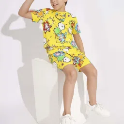 Jack & Jones Junior Boys Lemon Cotton Printed Shorts image 5