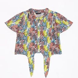 Allen Solly Girls White Cotton Print Top-picture-45