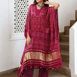 Ishin Red Printed Dress-picture-3