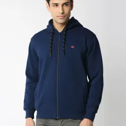Dragon Hill Indigo Full Sleeves Hooded Sweatshirt-image-18