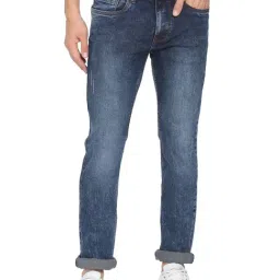 Ad By Arvind Drak Blue Cotton Skinny Fit Jeans-picture-37