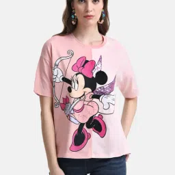 Kazo Minnie Mouse Printed T-Shirt-image-55