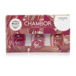CHAMBOR Gel Effect Nail Lacquer Must Haves 0317 - Pack Of 3 image 2