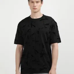 Calvin Klein Black Cotton Regular Fit Printed T-Shirt-picture-39