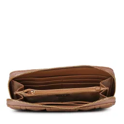 Inc.5 Chikoo Textured Zip Around Wallet For Women image 5