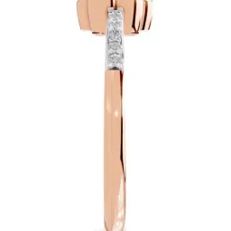 Sparkles 14k (585) Rose Gold Lab Grown Diamond 0.59 CT Round Shape Floral Ring image 4