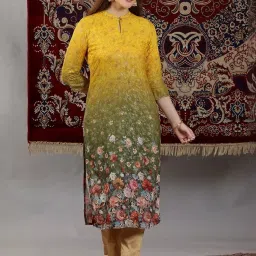 Aurelia Multicolored Printed Straight Kurta image 5