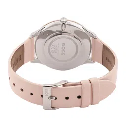 Hugo Boss Women Pura Solid Dial & Leather Strap Analogue Watch 1502643 image 3