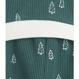 MINIKLUB Boys Green Printed Full Sleeves T-Shirt with Pants image 5