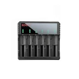 6 Slots 3.7V 18650 26650 Li-ion Battery Charger Fast Charging Base EU Plug For 3.7V Rechargeable Lithium Battery image 1