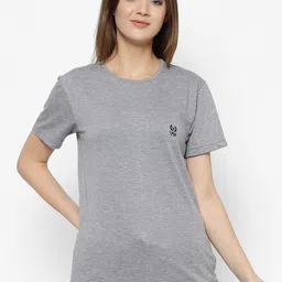 mack jonney VIMAL JONNEY Women Grey Cotton Blend Night Suit-picture-25