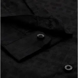 Allen Solly Boys Black Cotton Solid Full Sleeves Shirt image 5