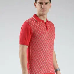 Luxuria Red Regular Fit Abstract T-Shirt image 4
