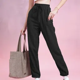 DressBerry Women Textured Joggers-picture-30