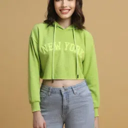 Forever 21 Green Regular Fit Hoodie-picture-30