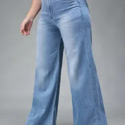Miss Chase A+ Blue Plain High-Rise Jeans image 3