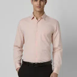 Peter England Peach Slim Fit Shirt-picture-35