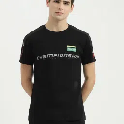 United Colors of Benetton Black Pure Cotton Regular Fit Printed T-Shirt-picture-42