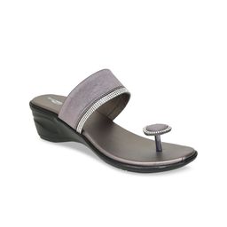 Shezone Women Grey Embellished Wedges-picture-17