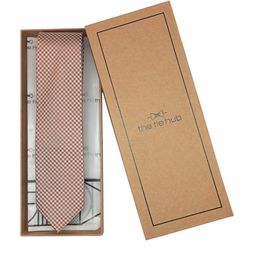 The Tie Hub Men Checked Silk Broad Tie-picture-12