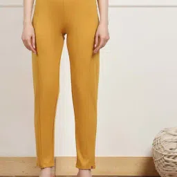 Biba Yellow Straight Fit Trousers-picture-21