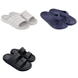 Feel alive Men Pack of 3 Flip Flops-picture-35