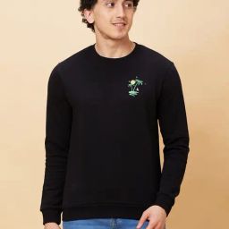 Being Human Black Oversized Sweatshirt-picture-5