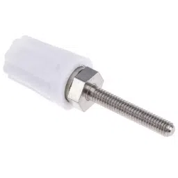 RS Pro 16A White Binding Post With Brass Contacts and Nickel Plated (Pack of 5) image 3