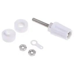 RS Pro 16A White Binding Post With Brass Contacts and Nickel Plated (Pack of 5) image 4