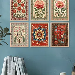 Kotart Brown Wood Abstract Wall Paintings image 2