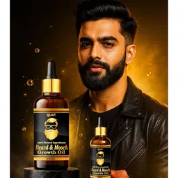 Quat Beard Growth Oil With Jojoba & Argan Oil - 30 ml image 5