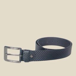Kara Black Textured Leather Belt-picture-24