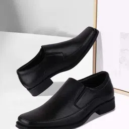 Fausto Men's Black Formal Loafers-picture-40