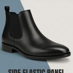 KRAASA Men Round Toe Chelsea Boots image 3