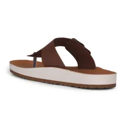 Bata Men's Brown T-Strap Sandals image 5