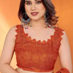 Peachmode Floral Print Regular Saree image 3